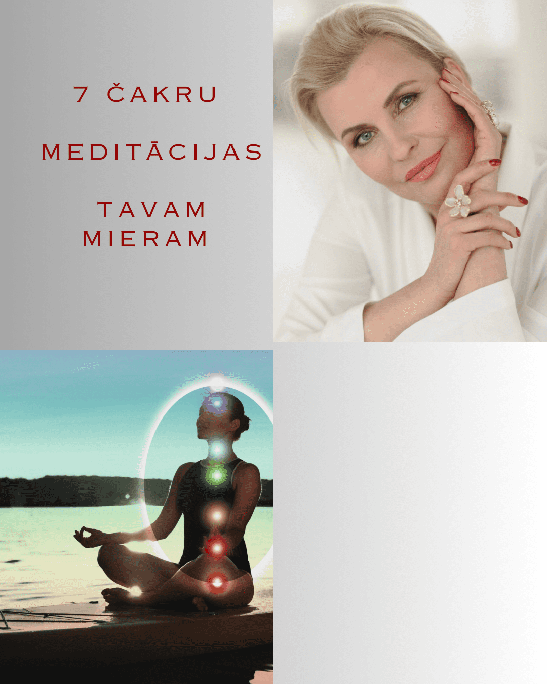 Online 7 čakru meditācijas tavam mieram